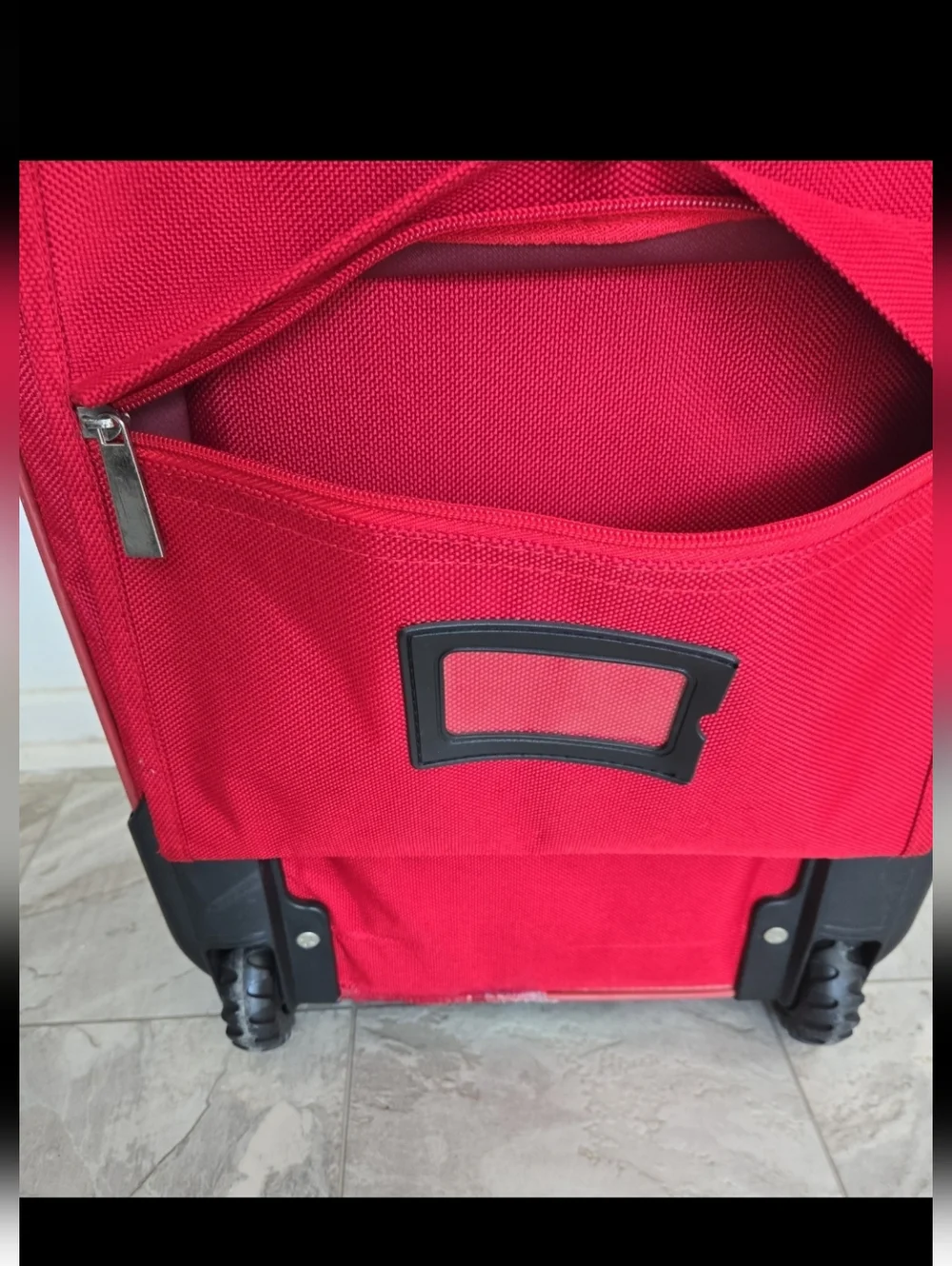 Vintage Marilyn Monroe Photo Collage Carry-On Luggage - Red Trim